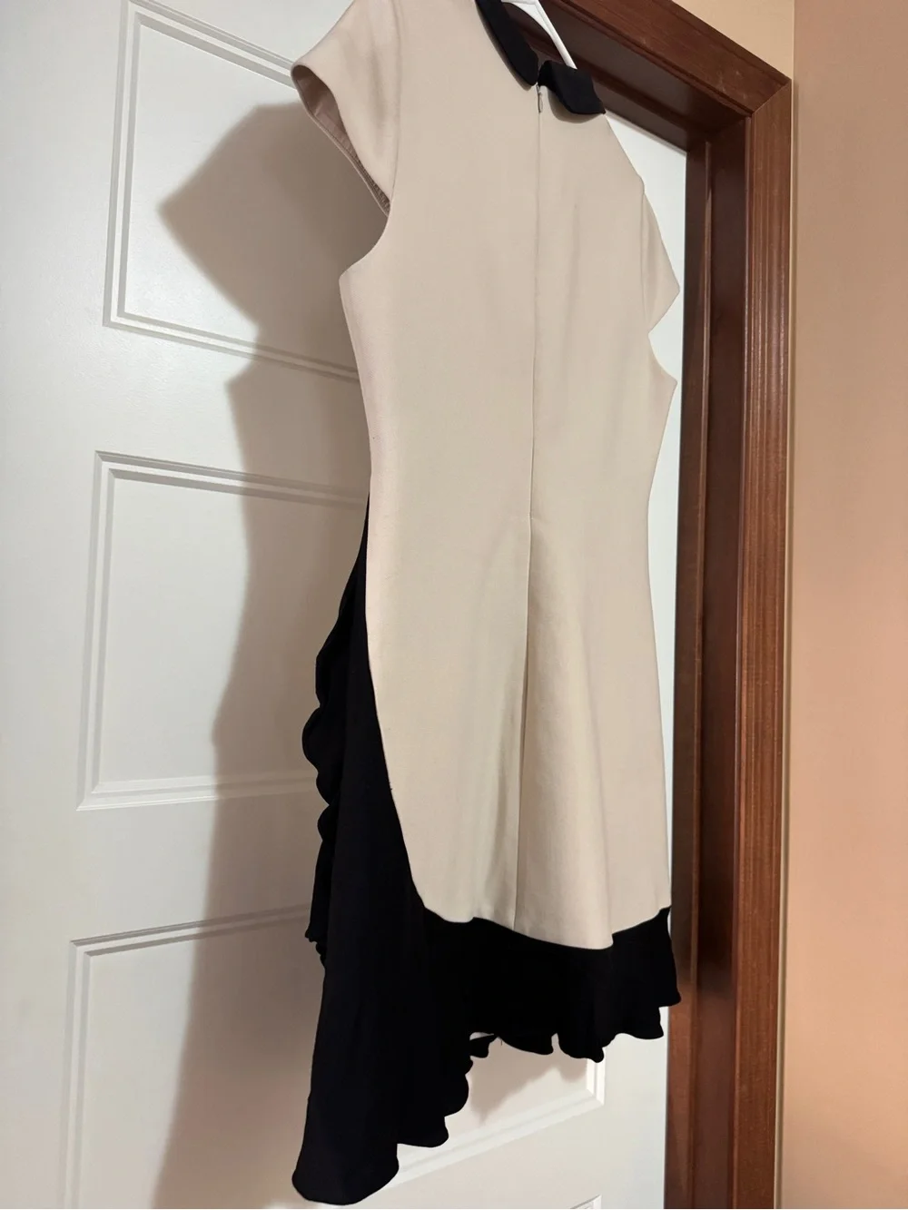 kate spade Cream Midi Dress with Black Peter Pan Collar